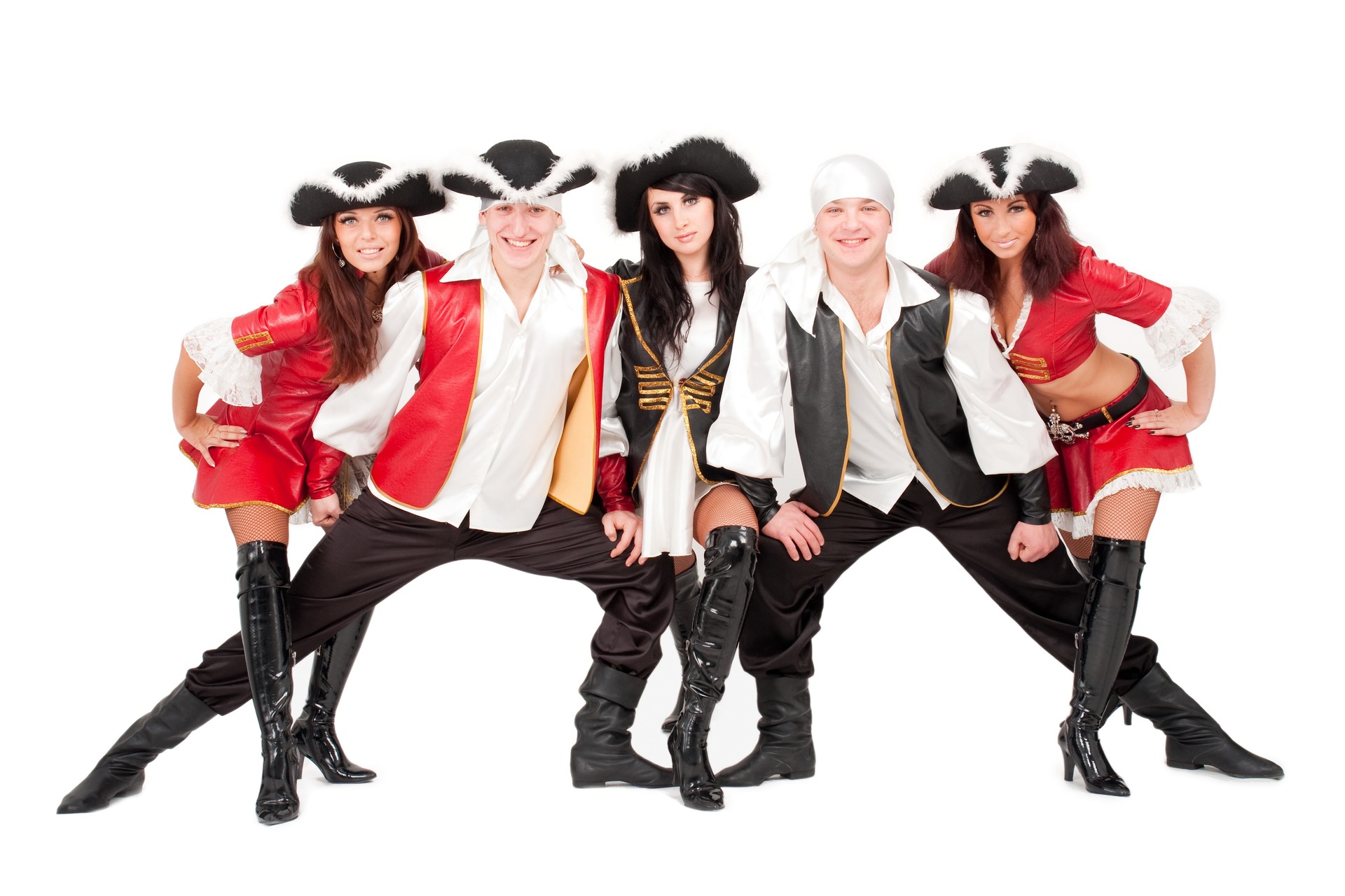 Young dancers in pirate costumes