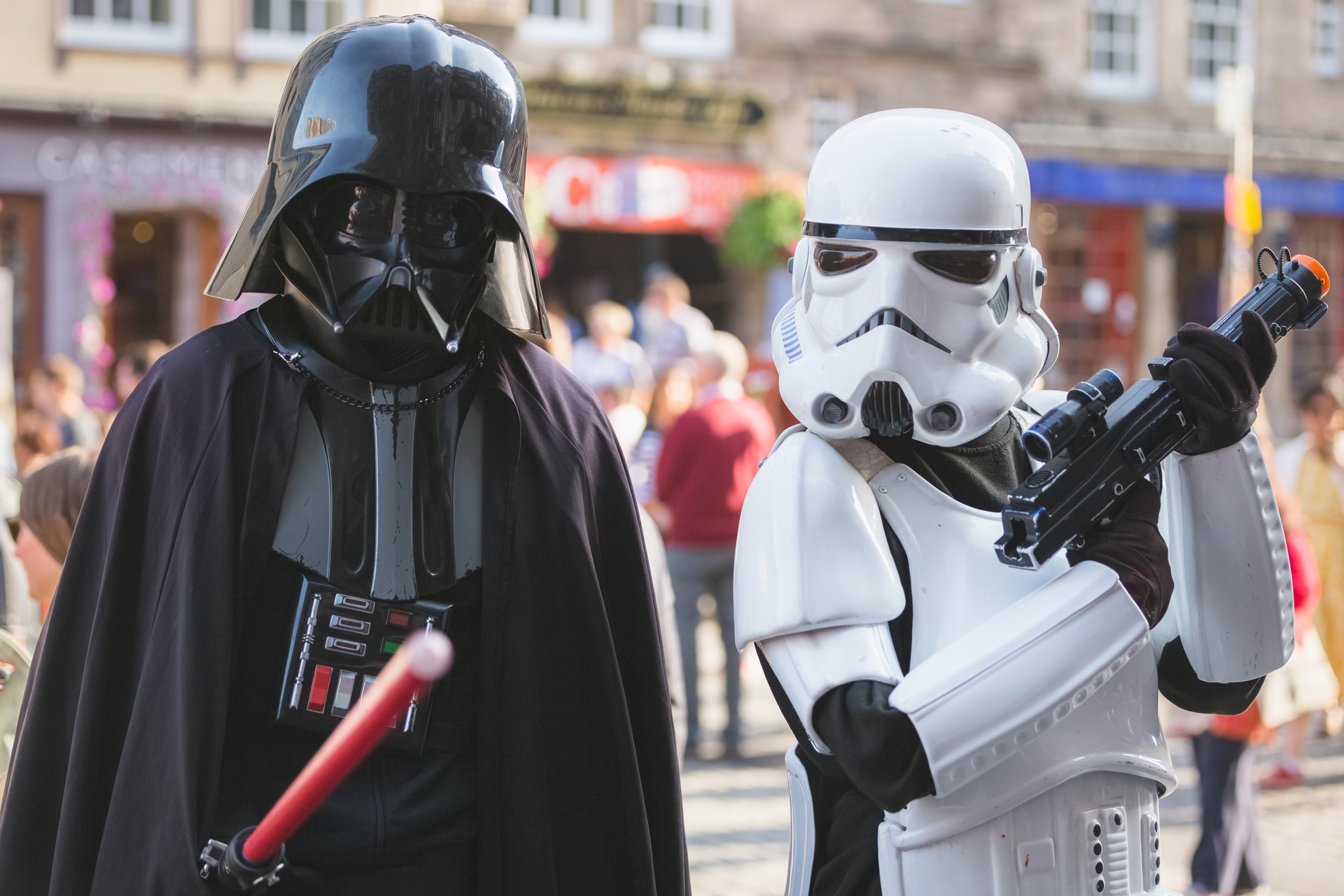 Darth Vader and Stormtrooper at Edinburgh Fringe